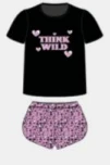 Pigiama Donna Corto 100% Cotone THINK PINK 2010 Outlet 2 Pigiama Donna Corto 100% Cotone THINK PINK 2010 Outlet - immagine 2