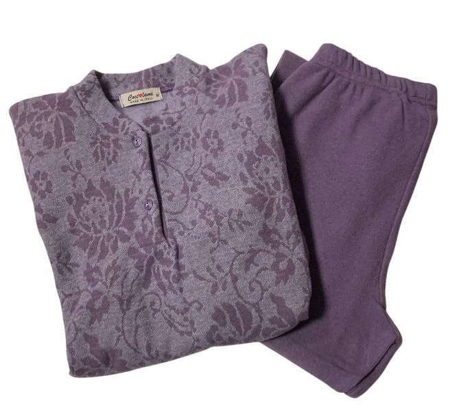 Pigiama Donna Cotone Felpato Punto Milano Coccolami 2422 Outlet 1 Pigiama Donna Cotone Felpato Punto Milano Coccolami 2422 Outlet