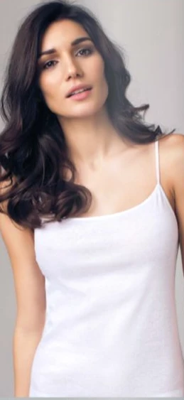 Canottiera Donna Spalla Stretta Top Cotone 100% Nottingham VS3015 1 Canottiera Donna Spalla Stretta Top Cotone 100% Nottingham VS3015