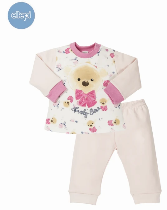 Pigiama Neonata Cotone Felpato Ellepi 4047 Prezzo Promozionale 1 Pigiama Neonata Cotone Felpato Ellepi 4047 Prezzo Promozionale