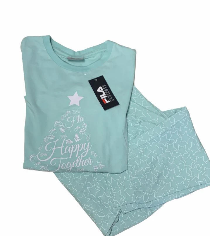 Pigiama Donna Fila 4068 Cotone Caldo Invernale 2 Pigiama Donna Fila 4068 Cotone Caldo Invernale - immagine 2