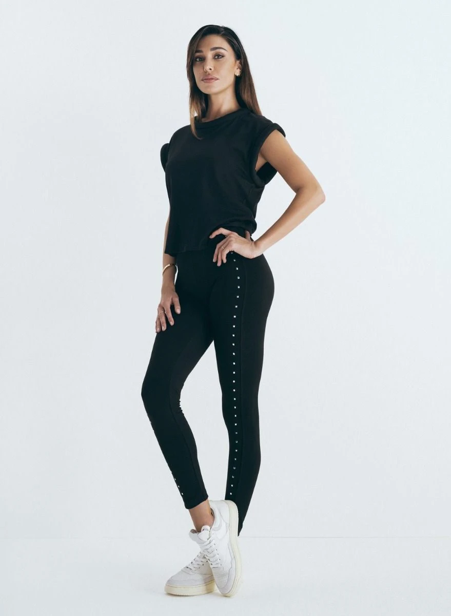 Leggins Donna Cotone Elasticizzato Moda Jadea 4519 1 Leggins Donna Cotone Elasticizzato Moda Jadea 4519