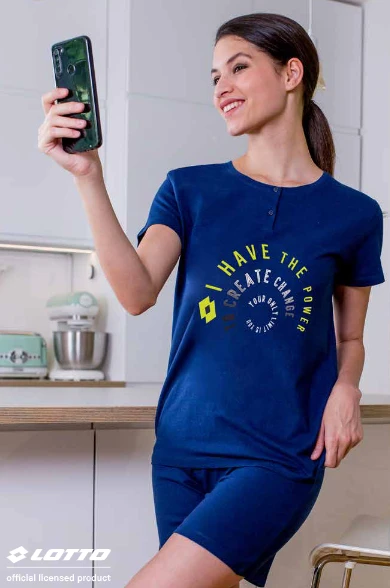 Completo Donna Corto Cotone 100% Lotto 5145 Outlet 1 Completo Donna Corto Cotone 100% Lotto 5145 Outlet