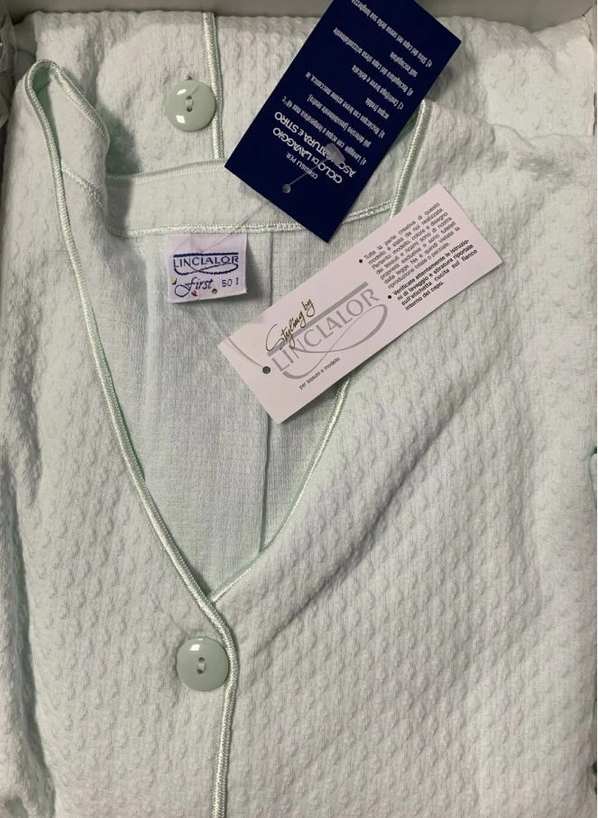 Vestaglia Donna Abbottonata M/L 100% COTONE Linclalor 59513 2 Vestaglia Donna Abbottonata M/L 100% COTONE Linclalor 59513 - immagine 2