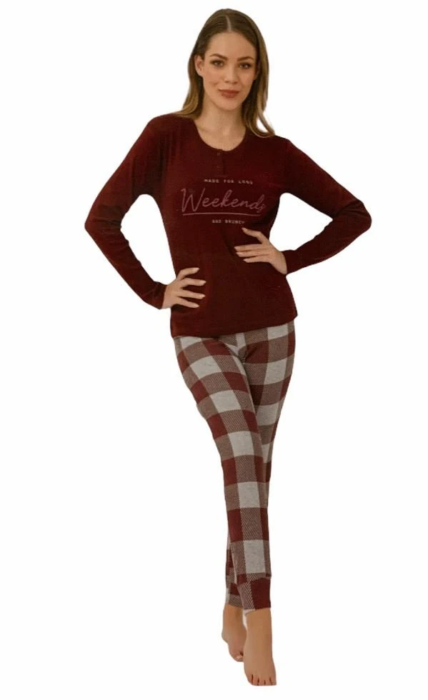 Pigiama Donna 100% Caldo Cotone Il Granchio 6001 1 Pigiama Donna 100% Caldo Cotone Il Granchio 6001