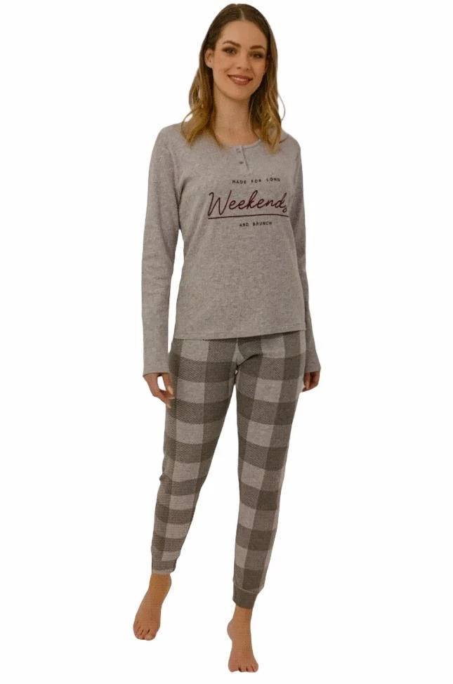 Pigiama Donna 100% Caldo Cotone Il Granchio 6001 2 Pigiama Donna 100% Caldo Cotone Il Granchio 6001 - immagine 2