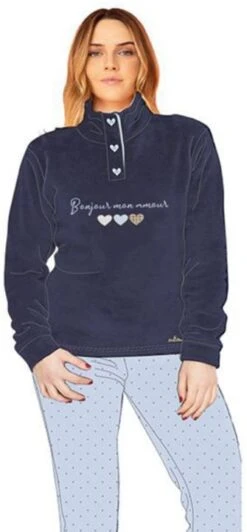 Pigiama Donna Coral Pile Caldissimo You&Me 616 Specia Price 5 Pigiama Donna Coral Pile Caldissimo You&Me 616 Specia Price -Negozio al dettaglio Intimo-Outlet 616 bl