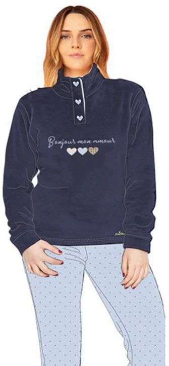 Pigiama Donna Coral Pile Caldissimo You&Me 616 Specia Price 3 Pigiama Donna Coral Pile Caldissimo You&Me 616 Specia Price - immagine 3