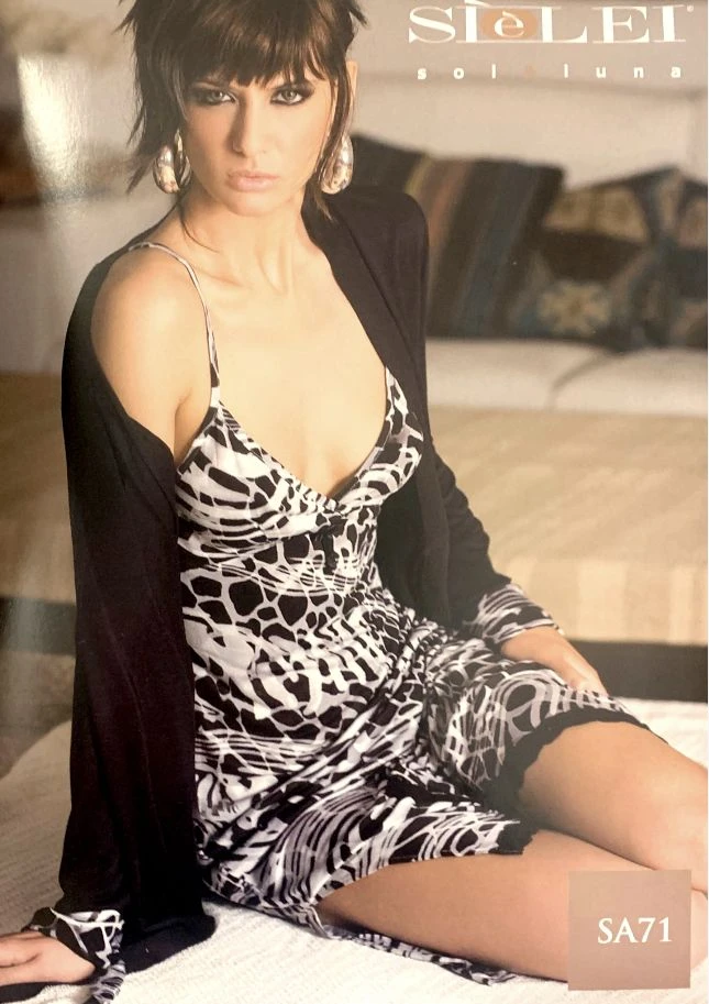 Vestaglia Donna Incrociata Sielei SA71 OUTLET 2 Vestaglia Donna Incrociata Sielei SA71 OUTLET - immagine 2