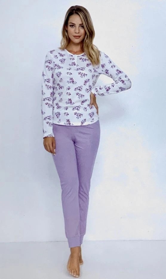 Pigiama Donna Lungo 100% Cotone Jersey Il Granchio Lady 414 1 Pigiama Donna Lungo 100% Cotone Jersey Il Granchio Lady 414