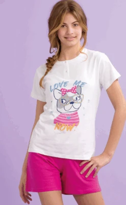 Pigiama Ragazza Corto Il GRANCHIETTO 7087