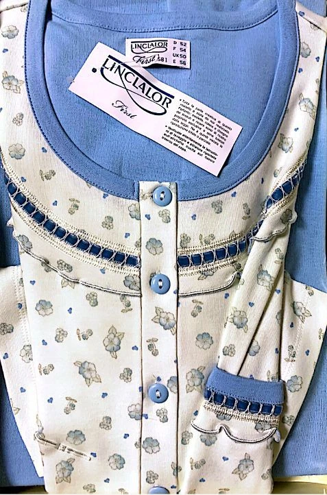 Pigiama Donna Calibrato 100% Caldo Cotone Linclalor 92826 Outlet 2 Pigiama Donna Calibrato 100% Caldo Cotone Linclalor 92826 Outlet - immagine 2
