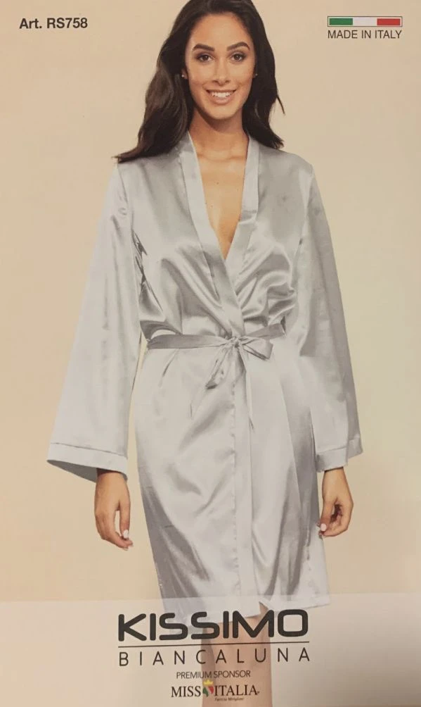 Vestaglia Donna Kimono Raso Kissimo RS758 PEZZO UNICO SCONTATISSIMO 1 Vestaglia Donna Kimono Raso Kissimo RS758 PEZZO UNICO SCONTATISSIMO