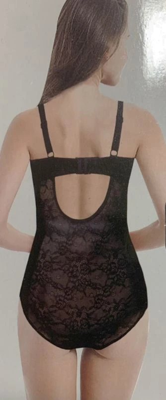 Body Donna Imbottito Pizzo E Microfibra Ouno 8512 2 Body Donna Imbottito Pizzo E Microfibra Ouno 8512 - immagine 2
