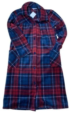 Vestaglia Donna Pile Scozzese Giusy Mode Bice Outlet