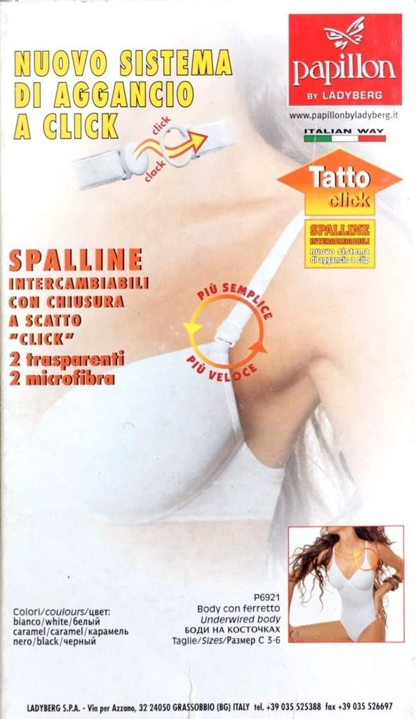 Body Con Ferretto Coppa C Papillon 6921 Fine Serie 2 Body Con Ferretto Coppa C Papillon 6921 Fine Serie - immagine 2