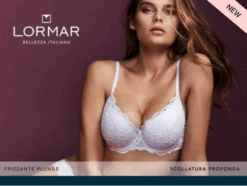 Reggiseno Push-Up Pizzo Coppa C Lormar Plug Frizzante