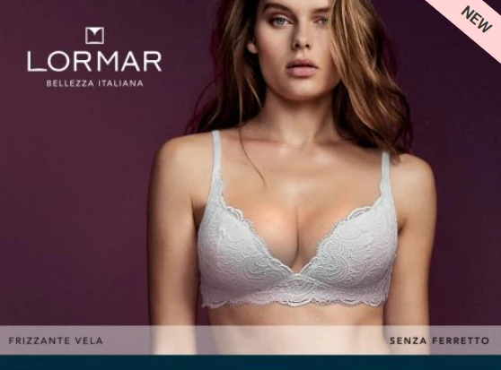Reggiseno Imbottito Senza Ferretto In Pizzo Lormar Vela Frizzante 1 Reggiseno Imbottito Senza Ferretto In Pizzo Lormar Vela Frizzante